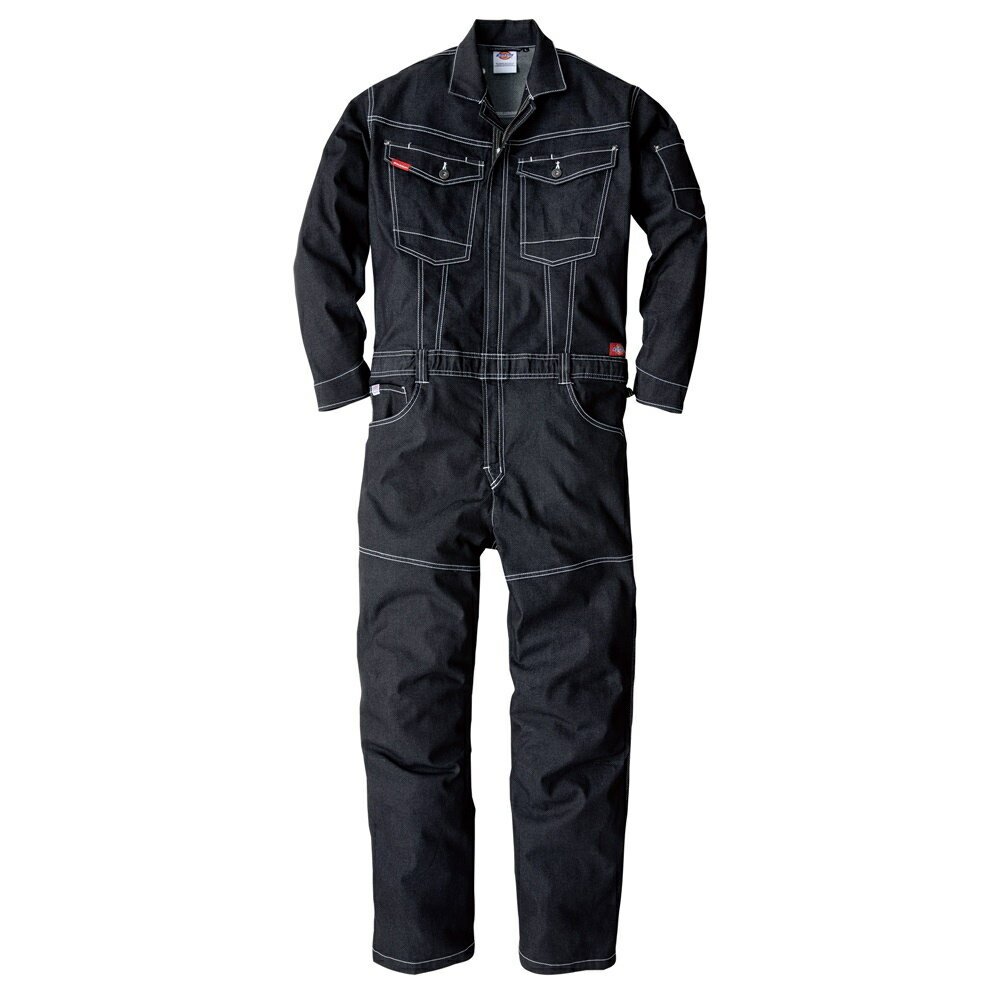 作業服 - ディッキーズ Dickies ストレッチデニム ツナギ インディゴ 3L D-706