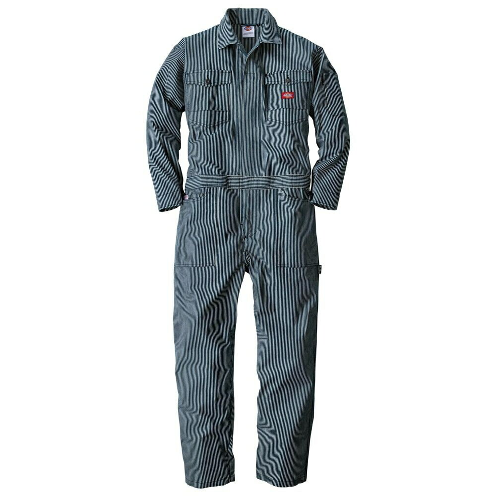 ディッキーズ Dickies ストレッチヒッコリー ツナギ ネイビー 3L D-716