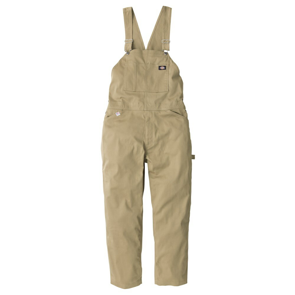 ディッキーズ Dickies T/Cストレッチ オーバーオール カーキ 3L D-769