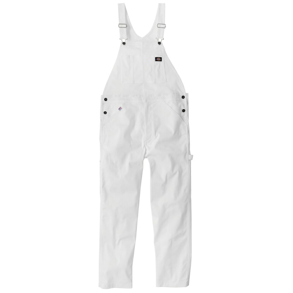 Work Clothes - ディッキーズ Dickies T/Cストレッチ オーバーオール ホワイト L D-769