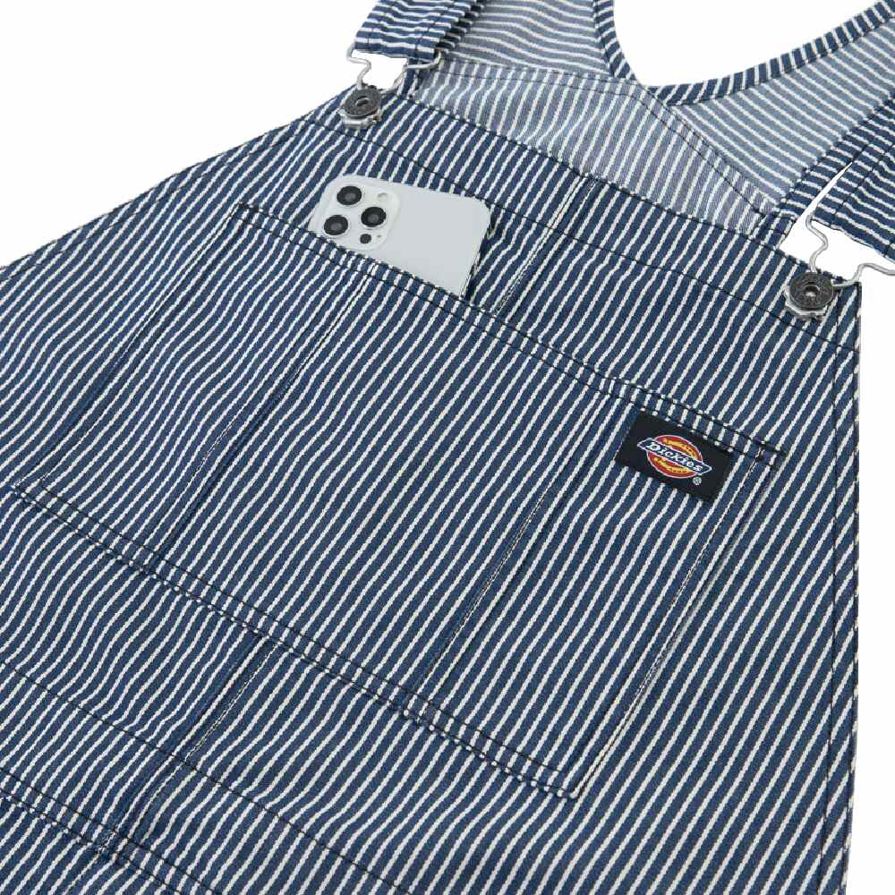 ディッキーズ Dickies ライト ストレッチヒッコリー オーバーオール ネイビー M D-7109 3