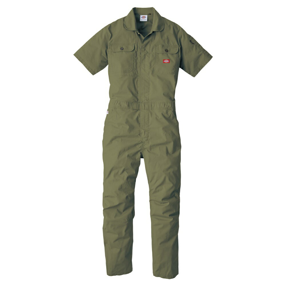 ディッキーズ Dickies ストレッチCVC 半袖ツナギ シダー LL D-749