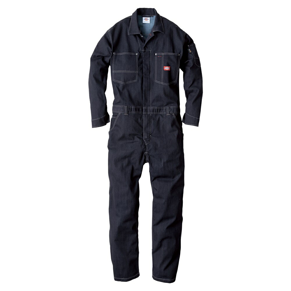 ディッキーズ Dickies CORDURAストレッチデニム ツナギ インディゴ LL D-756