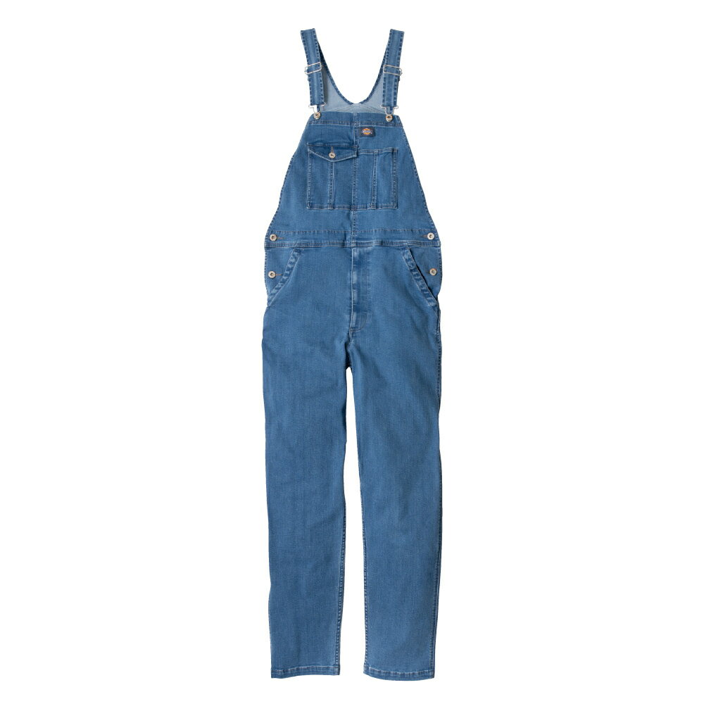 Work Clothes - ディッキーズ Dickies ストレッチシルキーデニム オーバーオール ライトインディゴ M D-689