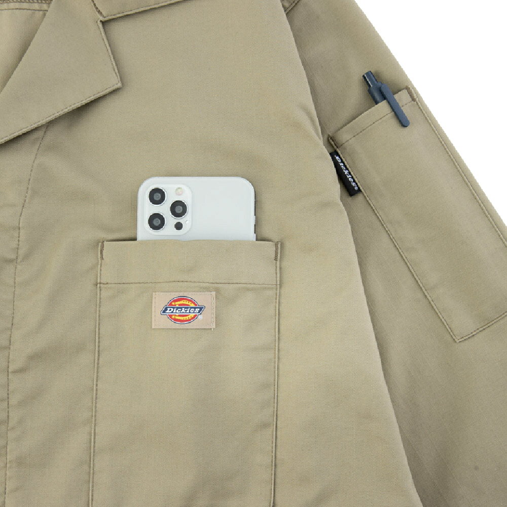 ディッキーズ Dickies T/Cストレッチ ツナギ レッド XXL D-676