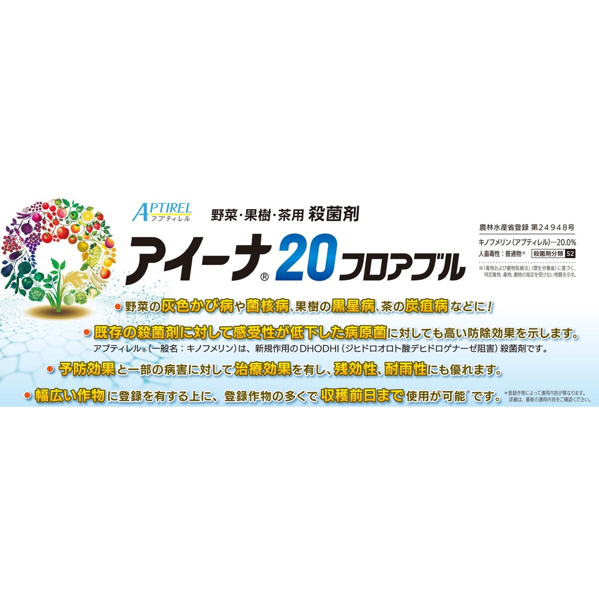 【6月5日限定！最大100％ポイントバック】アイーナ20フロアブル 250ml