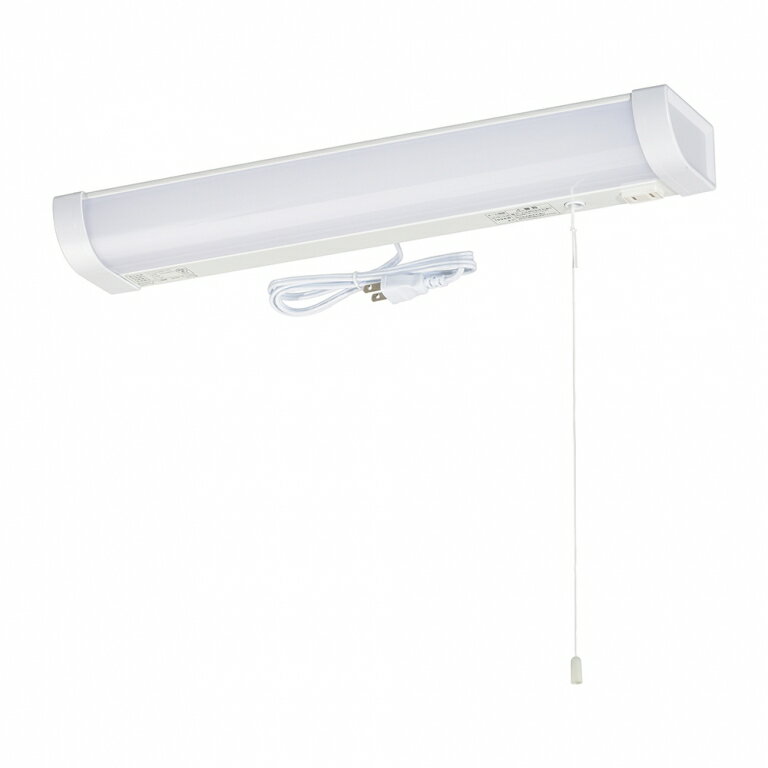 Rakuten - オーム電機 LED流し元灯 15形 昼光色 引き紐スイッチ式 コンセントタイプ LT-LSL09D-HS