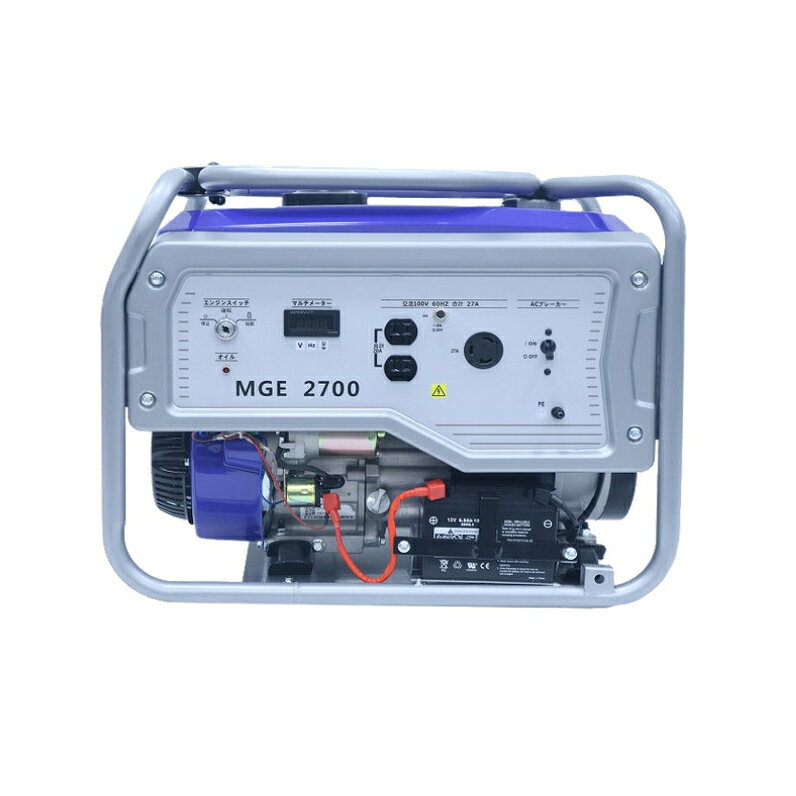 仕様 定格周波数:50Hz 定格出力:2.3KVA 定格電圧:単相100V 電流:23A 交流コンセント:15A×2個、30A×1個 エンジン:空冷4サイクルガソリンエンジン 排気量:212cc エンジンオイル容量:0.6L 燃料タンク容量:13.5L 始動方式:リコイル/セル 製品サイズ(mm) 幅×奥行×高さ:590×445×490 製品重量(g) 50000 商品説明 プロの作業・家庭用バックアップ・緊急時に活躍します。 ※品質向上のため予告なく仕様を変更する場合がございます。パッケージのリニューアル等につき、商品画像が異なる場合がございます。商品画像の色合いは、画像処理上、若干異なる場合がございます。家財便