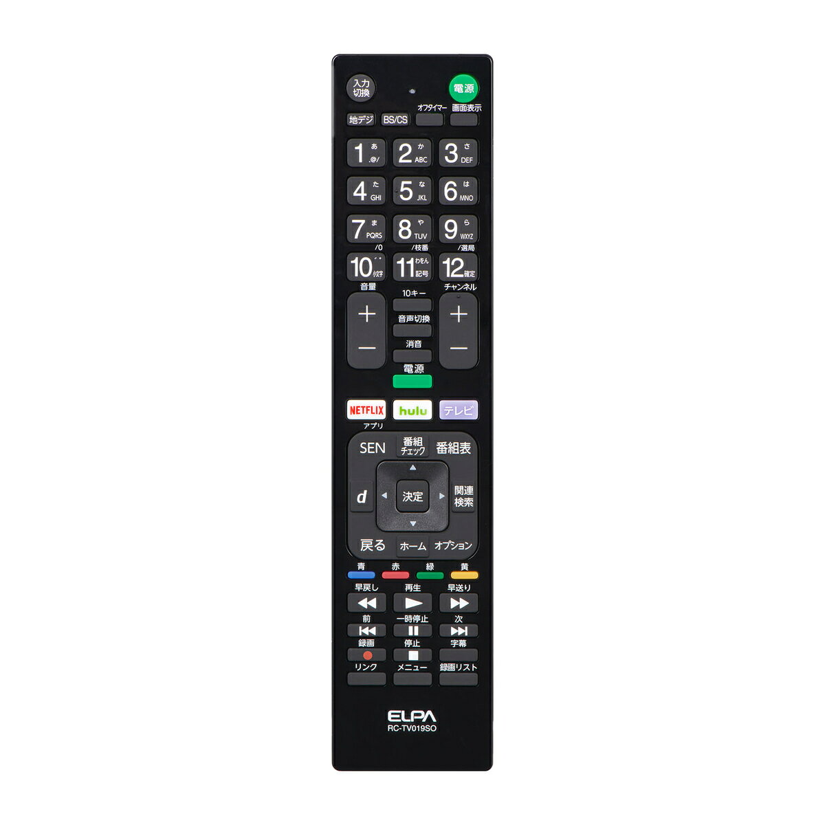 エルパ ELPA テレビリモコン ソニー ブラビア用 RC-TV019SO