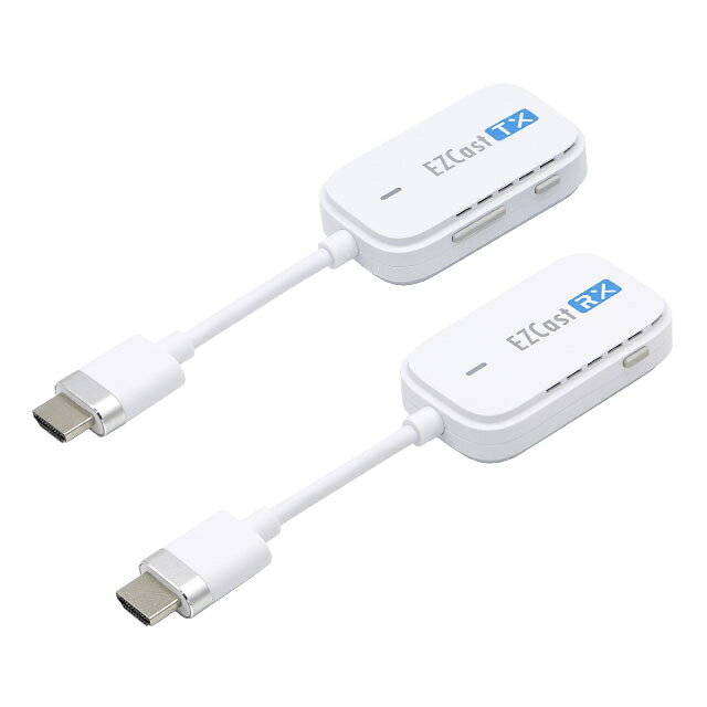仕様 電源:DC5V/1A USB 無線LAN:802.11n 伝送距離:約10m(見通し距離) インターフェイス:送信機(HDMI)-受信機(HDMI) 内容:送信機×1、受信機×1、電源ケーブル(USB C-A)×2 HDCP対応 商品説明 簡単に映像、音声をワイヤレス接続(HDMI-HDMI) ケーブル不要で配線スッキリ。 ワイヤレス接続のため、ネットワーク環境がない場所でも設置ができます。 OSに依存せず、1080pまたは720pの映像出力可能なHDMI端子を搭載した機器で使用可能です。 ソフトウェアのインストール不要。 ※品質向上のため予告なく仕様を変更する場合がございます。パッケージのリニューアル等につき、商品画像が異なる場合がございます。商品画像の色合いは、画像処理上、若干異なる場合がございます。