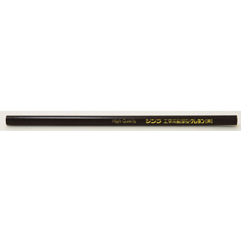 シンワ測定 工事用 鉛筆型クレヨン 黒 3本入 78435