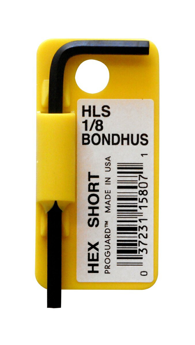 BONDHUS ボンダス 六角L形レンチ ショートタイプ 1/8 HLS1/8 #15807