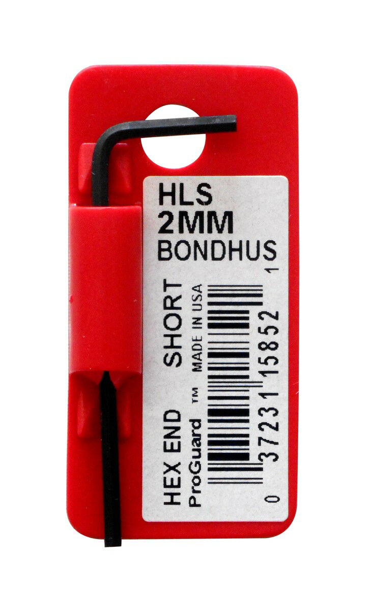 BONDHUS ボンダス 六角L形レンチ ショートタイプ 2.0mm HLS2mm #15852