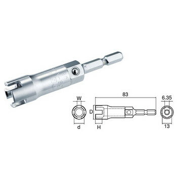 Rakuten - TOP トップ 電動ドリル用蝶ネジソケット ECS-M45