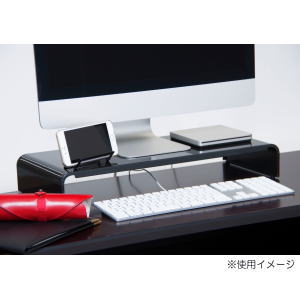 Rakuten - 【6月5日限定！最大100％ポイントバック】田窪工業所 パソコンラック 幅54cm ブラック PCR-54KM