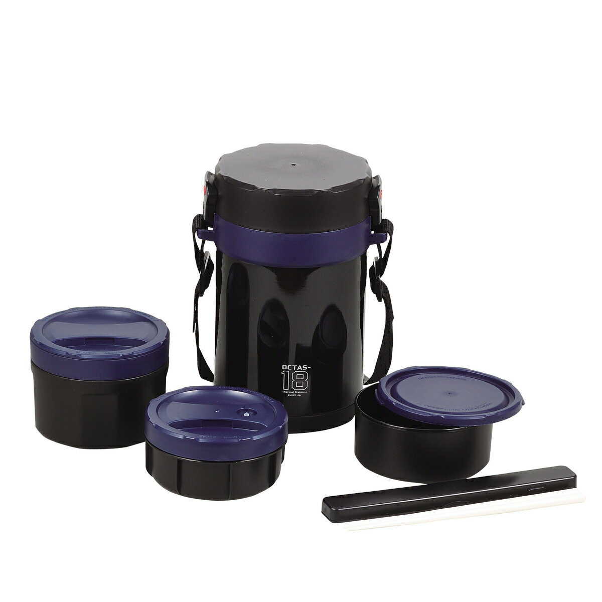 パール金属 オクタス ステンランチジャー1800 ネイビー HB-3775