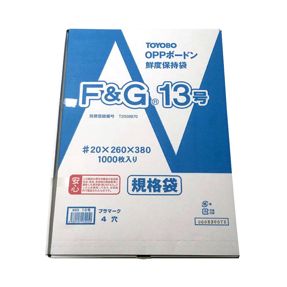 エヌ・アイ・シー F&Gボードン袋 #20 4穴 13号 1000枚 100枚入×10パック FG#20134H