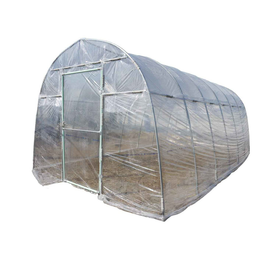 仕様素材: ポリエチレンビニール 亜鉛メッキパイプサイズ:間口2.7m 奥行4.84m 高さ2m大きさ:約3.9坪アーチ本数7本 支柱径22mm農業用ビニール 0.1mm使用 コストパフォーマンスを追及したモデル 農業ビニール使用で耐久性抜群 ハウス栽培入門編に、最適 ※品質向上のため予告なく仕様を変更する場合がございます。 ※パッケージのリニューアル等につき、商品画像が異なる場合がございます。予めご了承ください。 ※商品画像の色合いは、画像処理上、若干異なる場合がございます。予めご了承ください。大型便時間指定不可