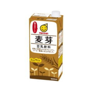 3ケースまで1個口 マルサン 豆乳飲料 麦芽 紙パック 1000ml ×6個入 ケース販売 (0035)