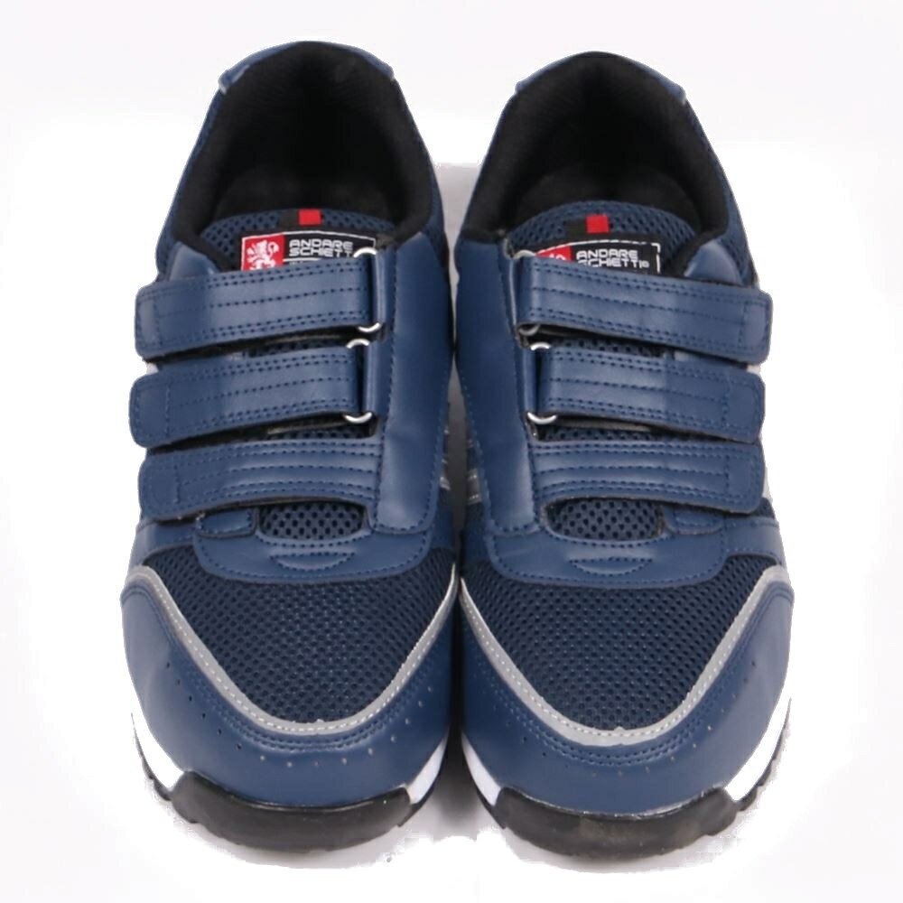 アンドレスケッティ セーフティスニーカー JSAA規格 高通気メッシュ 耐滑 耐油 衝撃吸収 反射テープ メ..