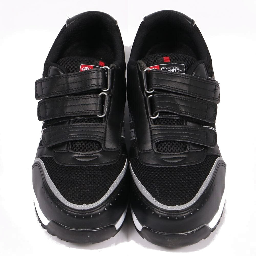 アンドレスケッティ セーフティスニーカー JSAA規格 高通気メッシュ 耐滑 耐油 衝撃吸収 反射テープ メ..