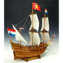 ウッディジョー 木製帆船模型 1/40 ハーフムーン その1