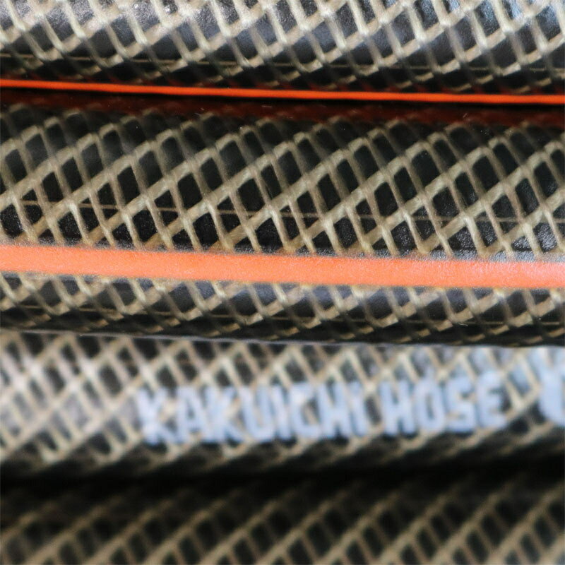 カクイチ 散水用ホース 内径18mm×外径23mm 50M PRO ブラック＋オレンジライン P341D