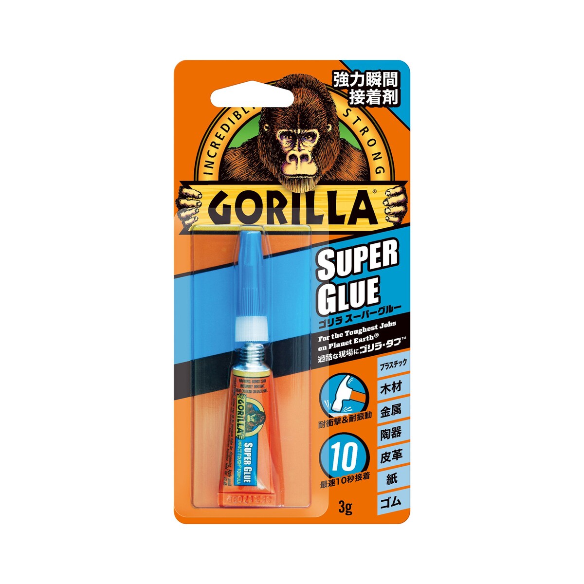 呉工業 ゴリラ スーパーグルー 強力瞬間接着剤 3g 1771