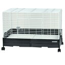 【10月5日限定!最大100%ポイントバック】三晃商会 イージーホームエボ 80 BK ブラック 2分割樹脂スノコ仕様 C61 小動物ケージ