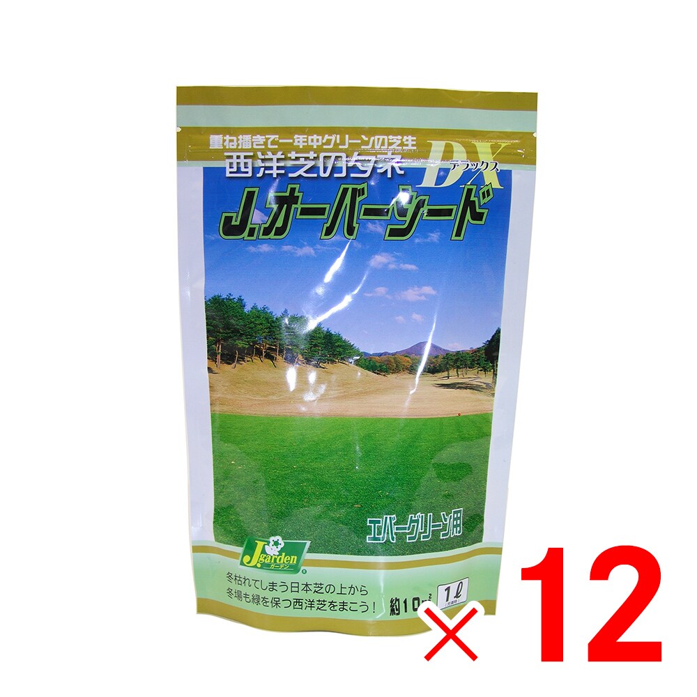 【6月5日限定 最大100％ポイントバック】カネコ種苗 西洋芝のタネ JガーデングラスDX エバーグリーン用 Jオーバーシード 1L 12個 ケース販売 CLB010