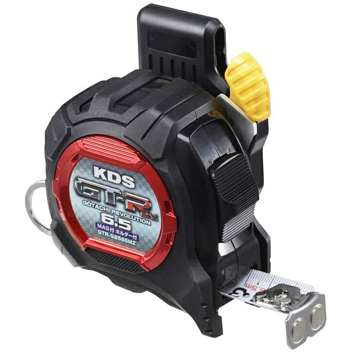 【12月は毎日開催!エントリーで最大100%ポイントバック】ムラテックKDS コンベックス 剛立 25mm幅×6.5m マグ厚爪 ホルダー付き GTR-G256...