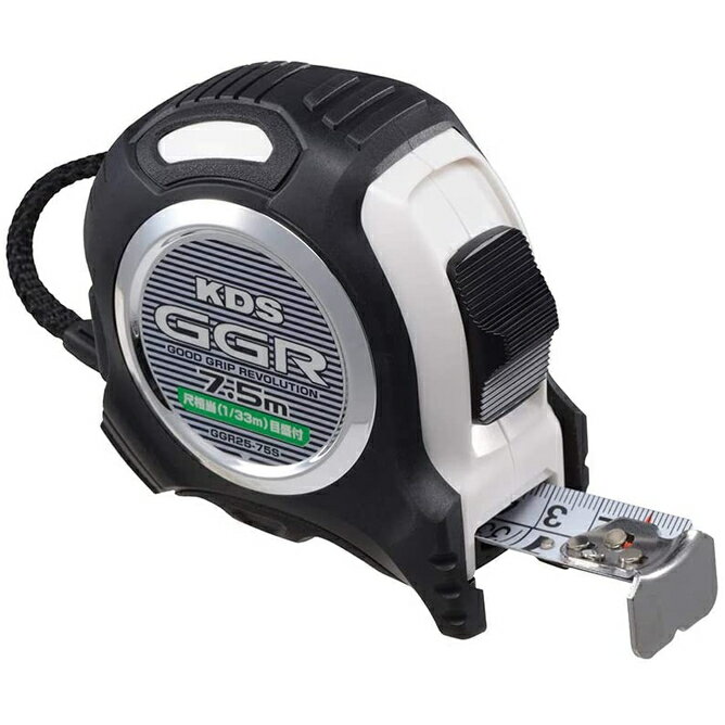 【12月は毎日開催!エントリーで最大100%ポイントバック】ムラテックKDS コンベックス GGR 25mm幅×7.5m まさめ 厚爪 ホルダー付き GGR25...