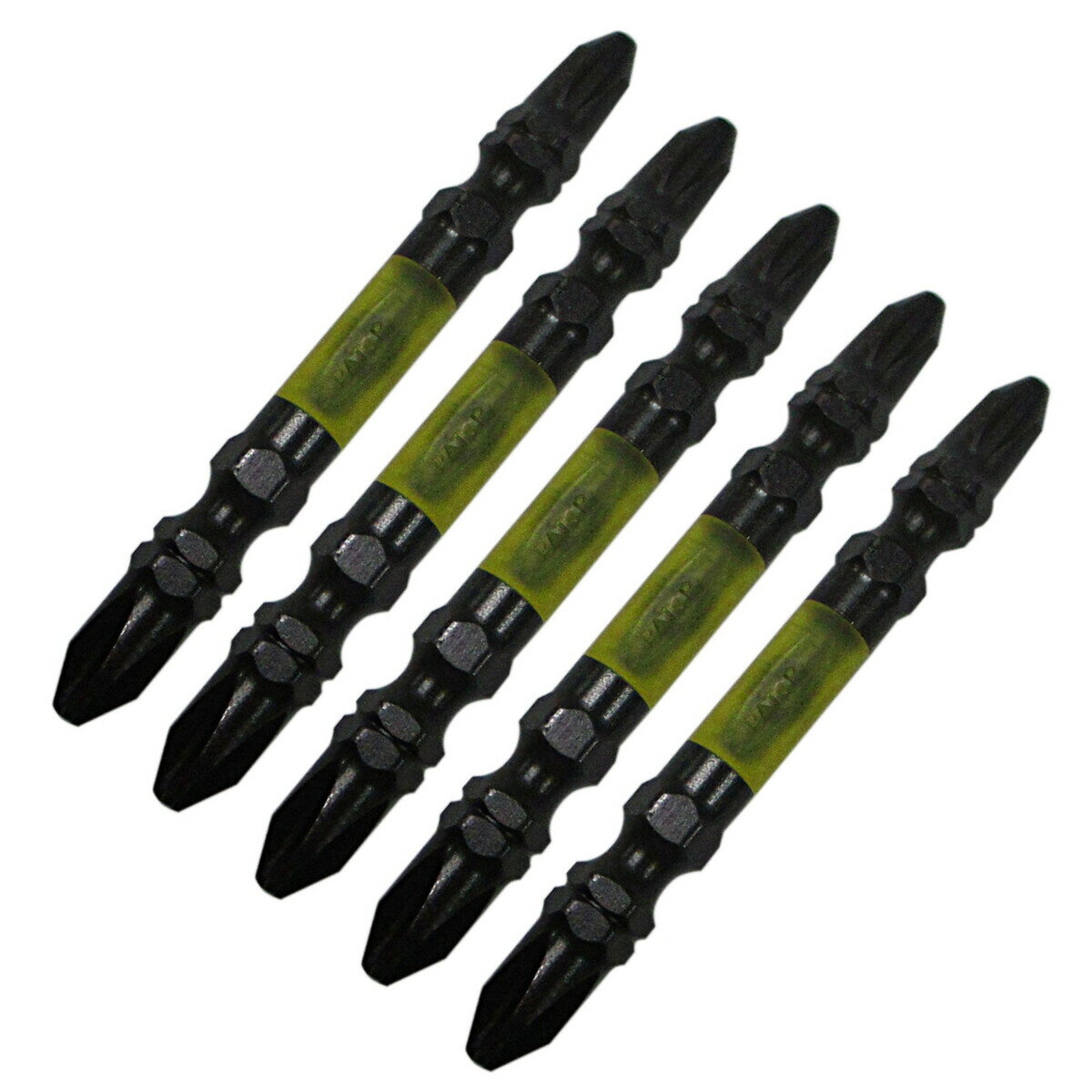 Rakuten - ANEX アネックス 黒龍靭ビット タフ 5本組 +2×65mm マグネット付き トーションビット ABRM5-2065
