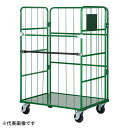 【7月20日限定!最大100%ポイントバック】【法人限定】ナンシン カゴ車 W800×D600×H1700mm RC-1C グリーン 【メーカー直送・代引不可・置配不可・配送地域限定】