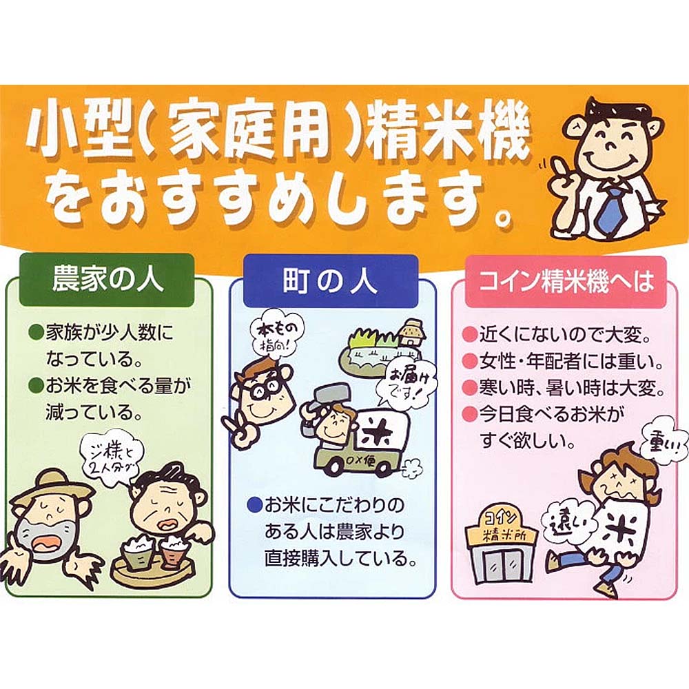 【大型便・時間指定不可】丸山製作所HOMERICEシリーズ精米機60HzHR-15J