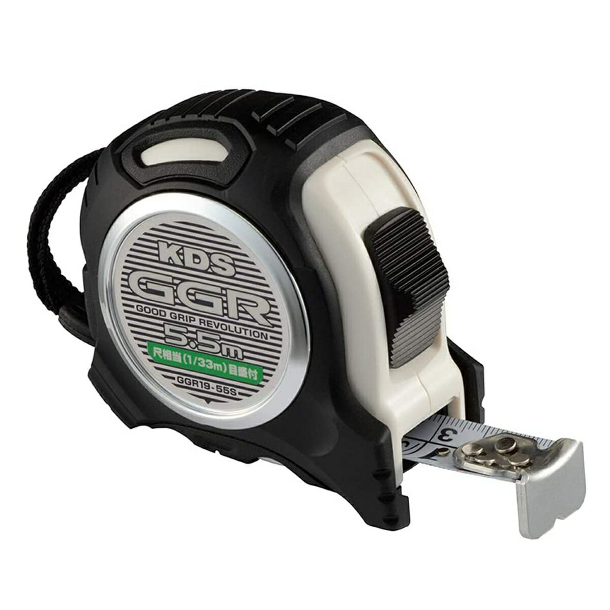 【12月は毎日開催!エントリーで最大100%ポイントバック】ムラテックKDS コンベックス GGR 19mm幅×5.5m まさめ 厚爪付 GGR19-55S