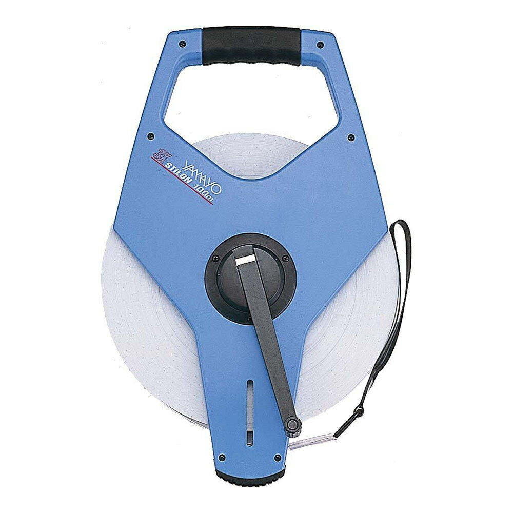 【12月は毎日開催!エントリーで最大100%ポイントバック】ヤマヨ測定機 サンエックススチロン ナイロンコート鋼製巻尺 100m NR100X