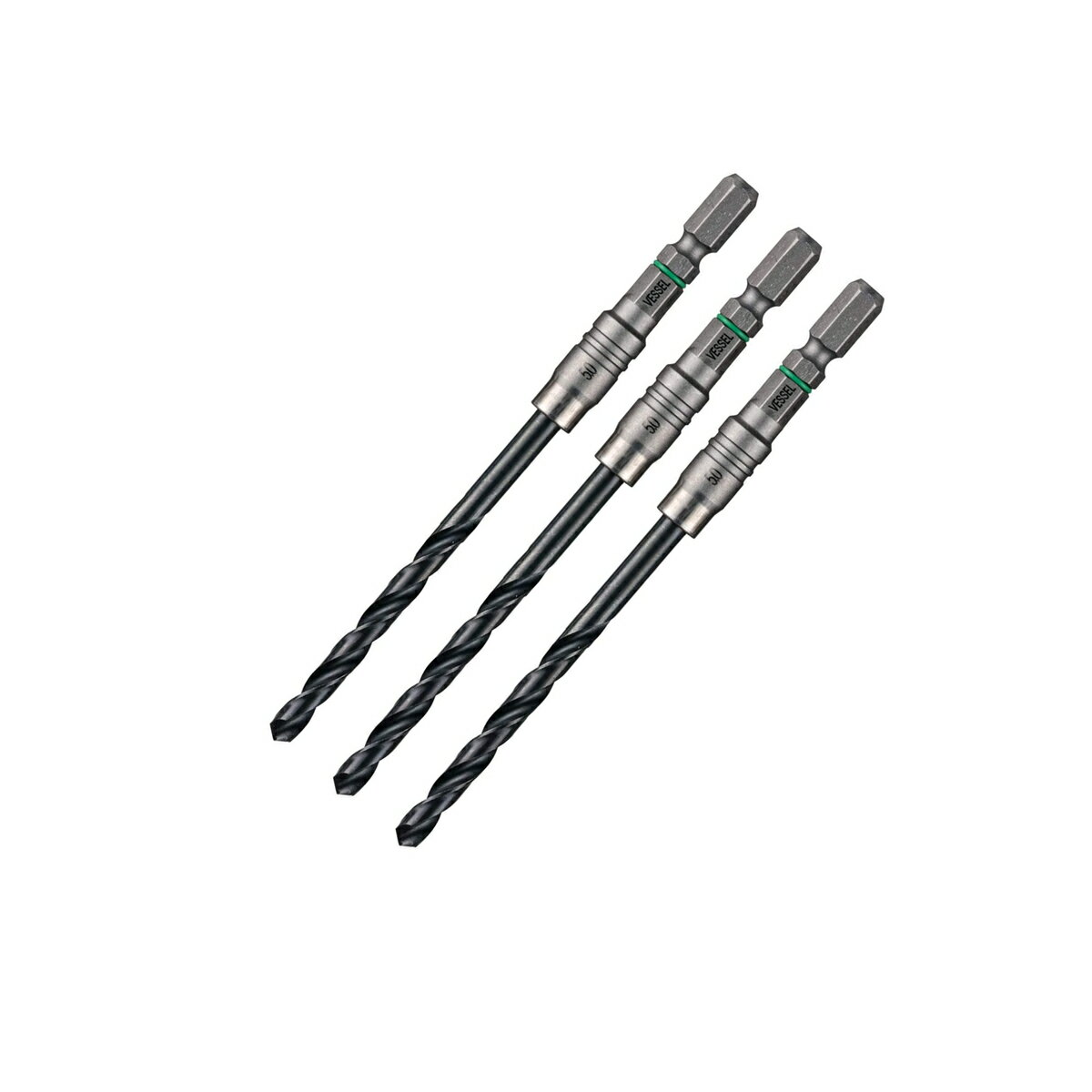 乐天商城 - ベッセル VESSEL 鉄工用クッションドリル 3本組 5.0mm No.AMD3S-5.0