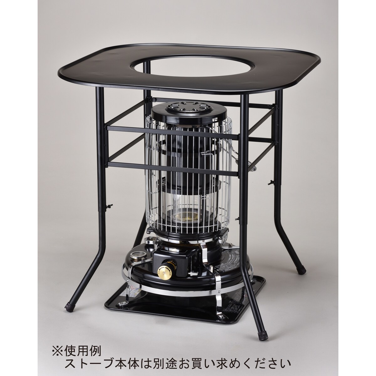 グリーンライフ 対流型ストーブ用テーブル マットブラック TST-65 (MBK)