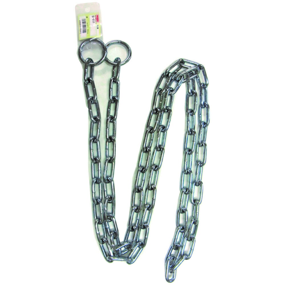 【11月25日限定！最大100％ポイントバック】ニッサチェイン 用心鎖 両端リング付 鉄・ユニクロ φ4.8×18..