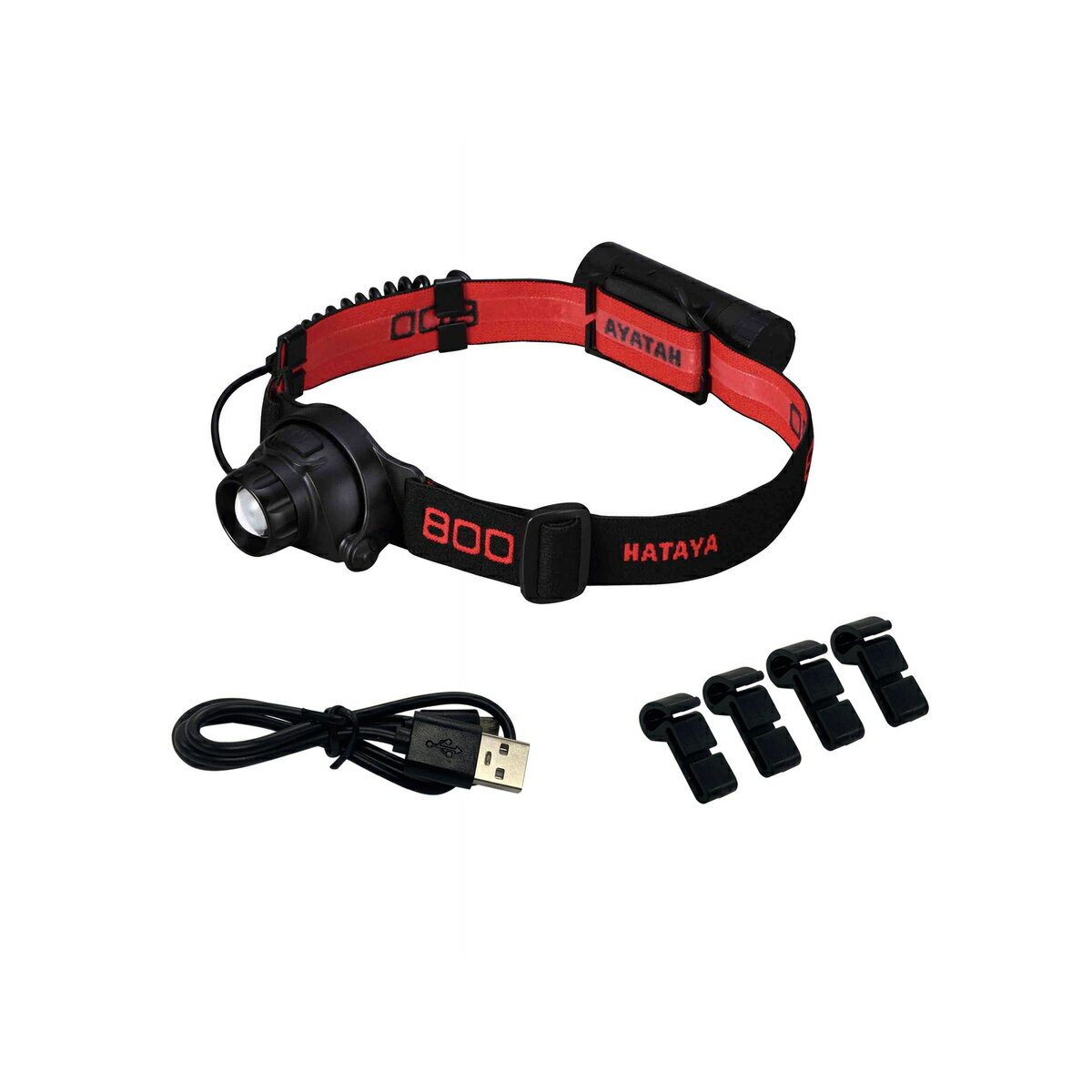 ハタヤ LEDヘッドライト800 ブラック LHL-04B...