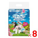 仕様 対象:小~中型犬(胴回り35~45cm/体重5.0kg~8.5kg) 原材料名:表面材(ポリオレフィン・ポリエステル不織布)/吸水材(吸水紙、綿状パルプ、高分子吸水材)/防水材(ポリエチレンフィルム)/止着材(ポリオレフィン)/伸縮材(ポリウレタン)/結合材(ホットメルト接着剤)/外装材(ポリエチレン) 内容量:34枚入/1袋 製品サイズ(mm) 幅×奥行×高さ:235×130×280 製品重量(g) 658 商品説明 「マナーウェア 女の子用」は、マーキング・そそうにも安心、洋服みたいな吸収ウェアです。 「やわらかスリムフィット形状」と「のびーるフィットギャザー」で元気に動き回る女の子のワンちゃんでも動きやすく嫌がりません。 足まわりにぴったりフィットしてすきまモレ安心のピッタリサイドギャザー。 オシッコモレを防ぐ大きさ調整可能なシッポ穴。 「安心スリム吸収体」で6時間分のおしっこを吸収します。 ※健康なワンちゃんの6時間の平均おしっこ量を参考。ワンちゃんのおしっこ量には個体差があります。 「つけ直しらくらくテープ」は簡単装着＆動き回っても外れにくい。 お出かけ・お部屋でのマーキング・そそうや、旅行・ドライブ・お散歩といった幅広い場面で使用できます。 ベージュチェック柄とデニム柄のかわいい2種類のデザイン入り。 ※1袋に2種類のデザインが入っていますが、製造工程上、各デザインの入り枚数には多少のバラつきがある場合があります。 ※品質向上のため予告なく仕様を変更する場合がございます。パッケージのリニューアル等につき、商品画像が異なる場合がございます。商品画像の色合いは、画像処理上、若干異なる場合がございます。