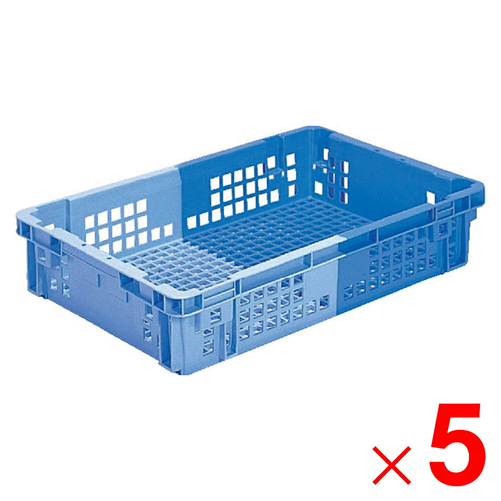 Sundries Box - 【法人限定】サンコー SNコンテナー C#32-2 ブルー/ライトブルー 103502-00 ×5個 セット販売 【メーカー直送・代引不可・置配不可】