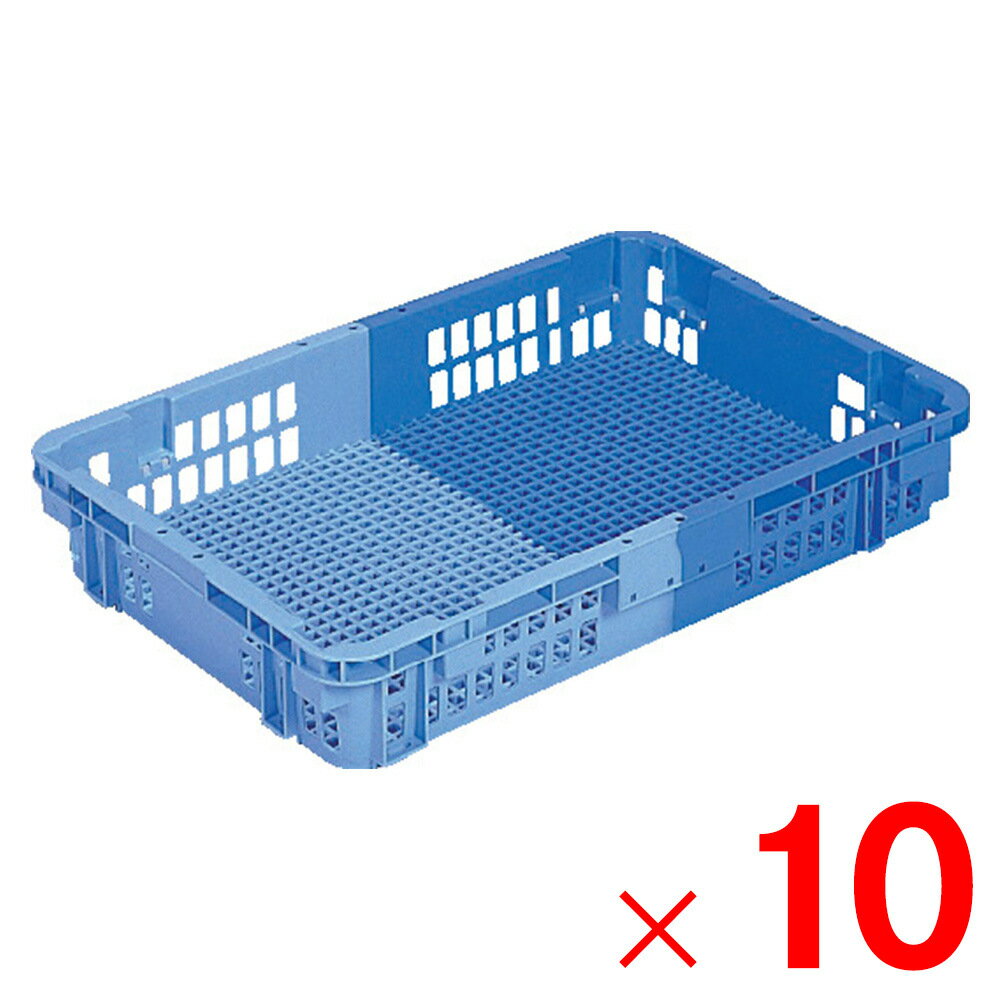 Garments Storage Implements - 【法人限定】サンコー SNコンテナー C#21 ブルー/ライトブルー 102104-00 ×10個 セット販売 【メーカー直送・代引不可・置配不可】
