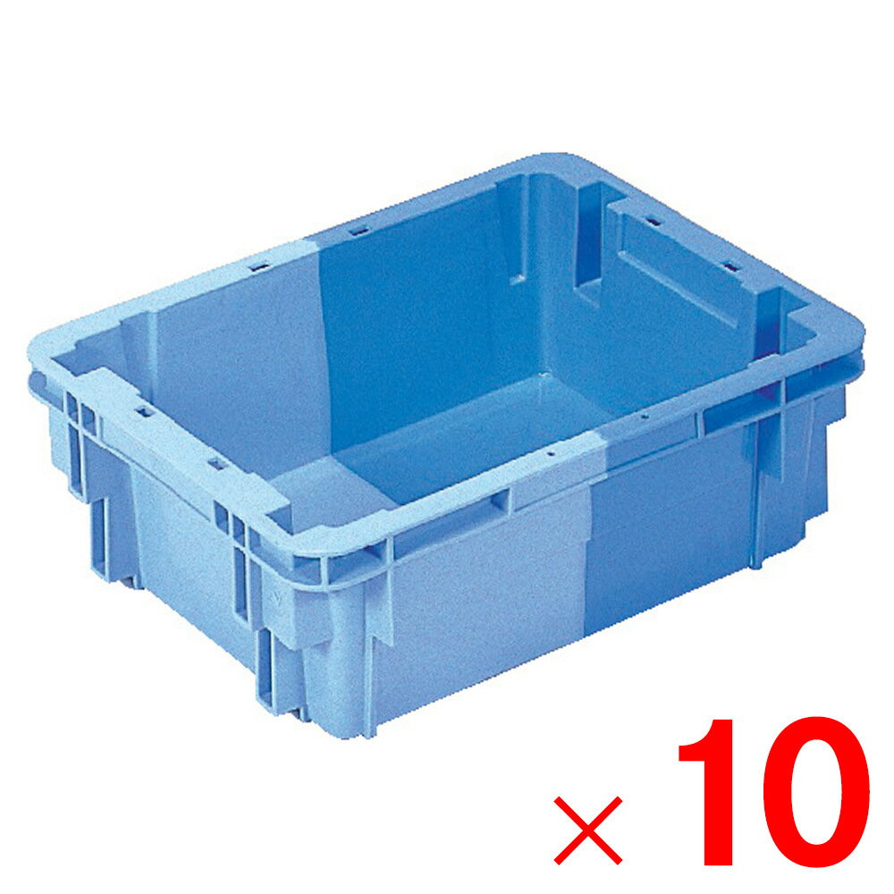 【法人限定】サンコー SNコンテナー B#9-2 ブルー/ライトブルー 200863-00 ×10個 セット販売 【メーカー直送・代引不可・置配不可】