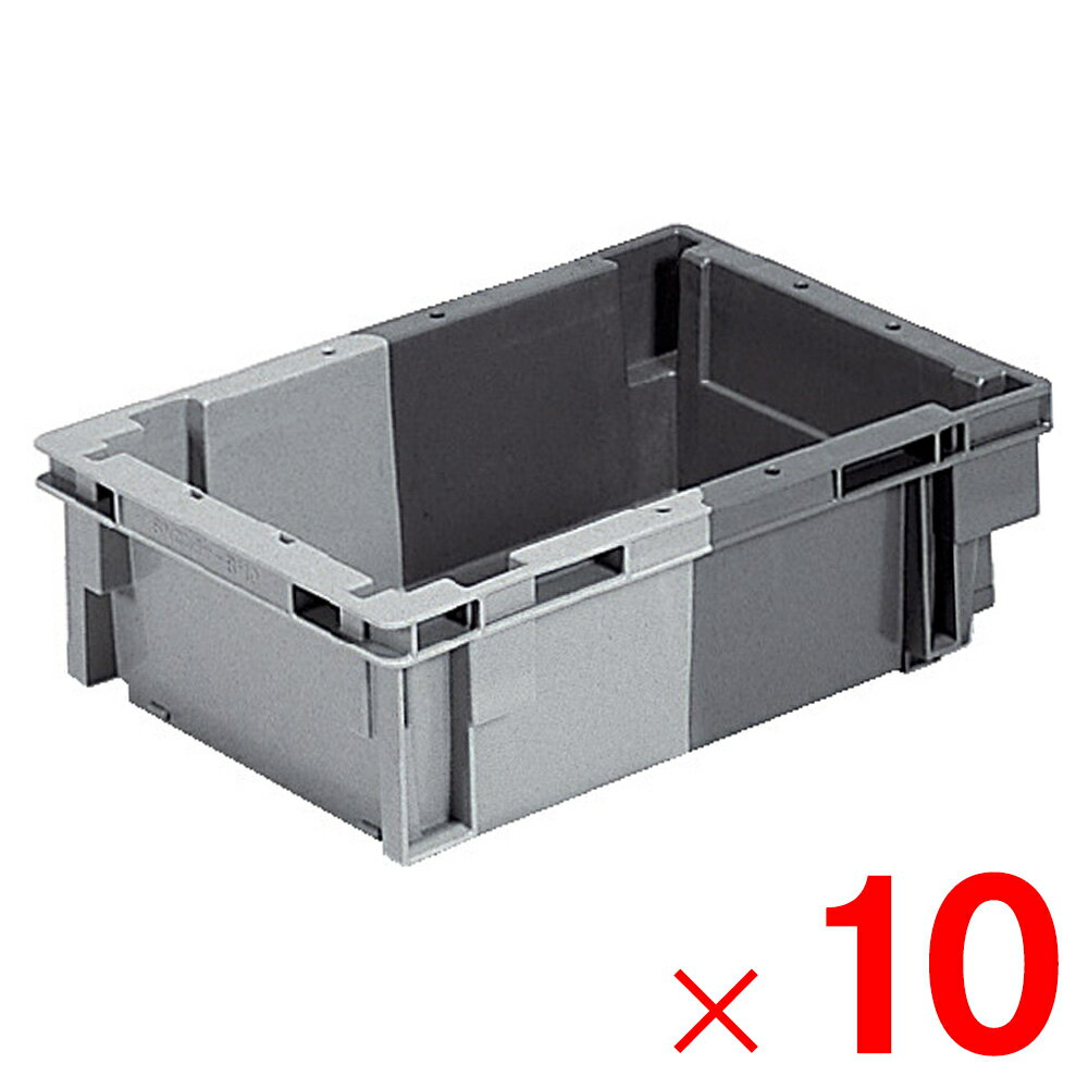 Other - 【法人限定】サンコー SNコンテナー B#10 ライトグレー/グレー 200973-00 ×10個 セット販売 【メーカー直送・代引不可・置配不可】