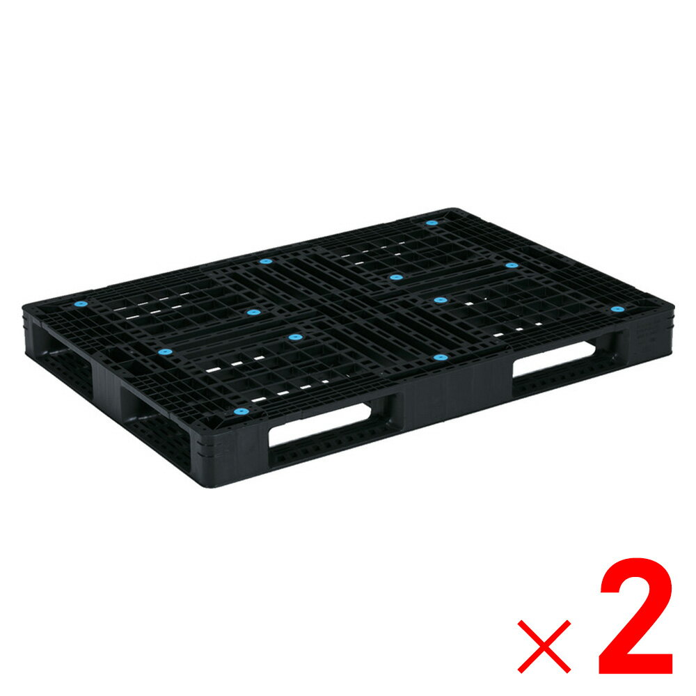 【法人限定】サンコー パレット D4-1309 再生ブラック 811700-00 ×2個 セット販売 【メーカー直送・代..