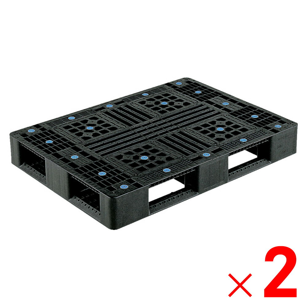 乐天商城 - 【法人限定】サンコー パレット D4-811 再生ブラック 808801-00 ×2個 セット販売 【メーカー直送・代引不可・置配不可】