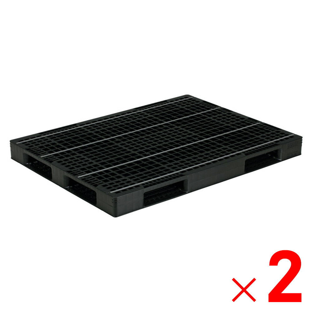 樂天商城 - 【6月25日限定！最大100％ポイントバック】【法人限定】サンコー パレット D4-115150 再生ブラック 817202-01 ×2個 セット販売 【メーカー直送・代引不可・置配不可】