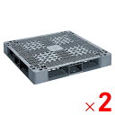 【6月25日限定!最大100%ポイントバック】【法人限定】サンコー パレット D4-1111HG グレー 812111-00 ×2個 セット販売 【メーカー直送・代引不可・置配不可】